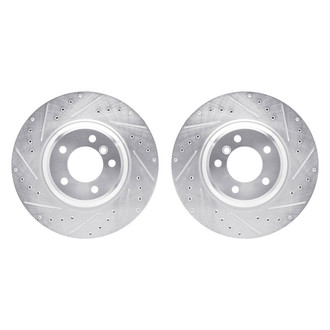 R1 Concepts® - Drilled and Slotted Front Brake Rotor Set