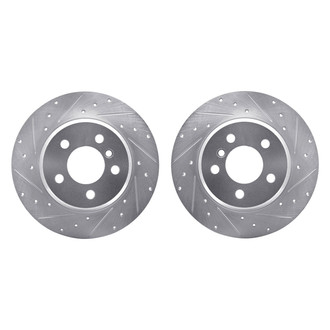 R1 Concepts® - Drilled and Slotted Front Brake Rotor Set