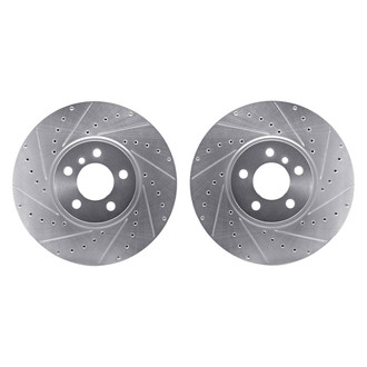 R1 Concepts® - Drilled and Slotted Front Brake Rotor Set