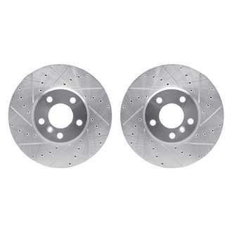 R1 Concepts® - Drilled and Slotted Front Brake Rotor Set