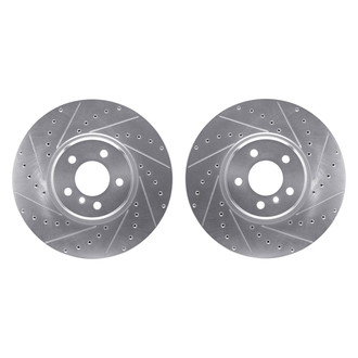 R1 Concepts® - Drilled and Slotted Front Brake Rotor Set