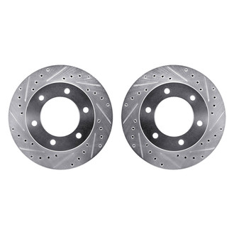 R1 Concepts® - Drilled and Slotted Front Brake Rotor Set
