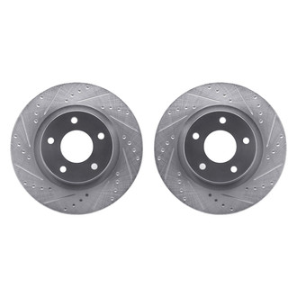R1 Concepts® - Drilled and Slotted Front Brake Rotor Set