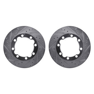 R1 Concepts® - Drilled and Slotted Front Brake Rotor Set