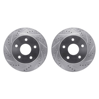 R1 Concepts® - Drilled and Slotted Front Brake Rotor Set