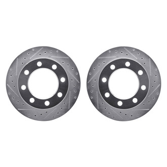 R1 Concepts® - Drilled and Slotted Front Brake Rotor Set