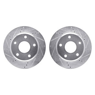 R1 Concepts® - Drilled and Slotted Front Brake Rotor Set