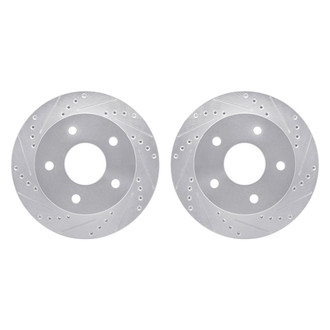 R1 Concepts® - Drilled and Slotted Front Brake Rotor Set