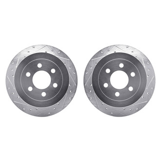 R1 Concepts® - Drilled and Slotted Rear Brake Rotor Set