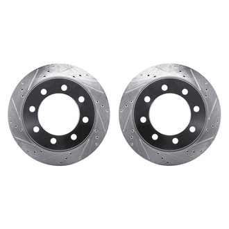 R1 Concepts® - Drilled and Slotted Rear Brake Rotor Set