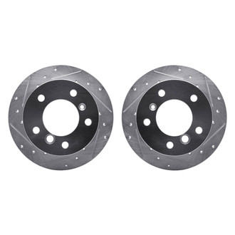 R1 Concepts® - Drilled and Slotted Rear Brake Rotor Set