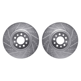 R1 Concepts® - Drilled and Slotted Front Brake Rotor Set