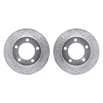 R1 Concepts® - Drilled and Slotted Front Brake Rotor Set