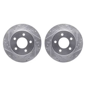 R1 Concepts® - Drilled and Slotted Front Brake Rotor Set