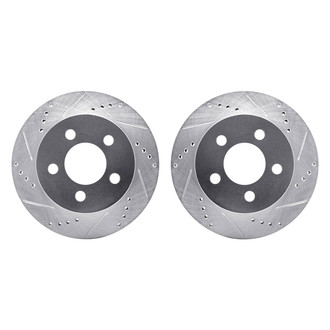 R1 Concepts® - Drilled and Slotted Front Brake Rotor Set