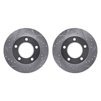 R1 Concepts® - Drilled and Slotted Front Brake Rotor Set