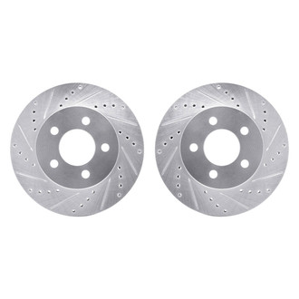 R1 Concepts® - Drilled and Slotted Front Brake Rotor Set