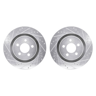 R1 Concepts® - Drilled and Slotted Front Brake Rotor Set