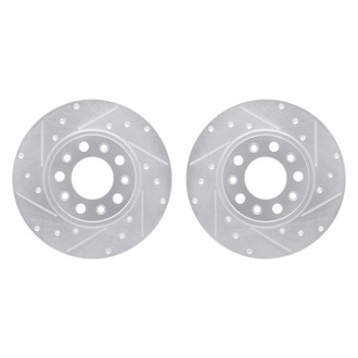 R1 Concepts® - Drilled and Slotted Rear Brake Rotor Set