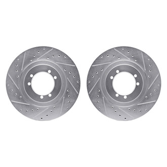 R1 Concepts® - Drilled and Slotted Front Brake Rotor Set