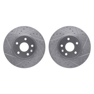 R1 Concepts® - Drilled and Slotted Front Brake Rotor Set