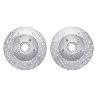 R1 Concepts® - Drilled and Slotted Front Brake Rotor Set