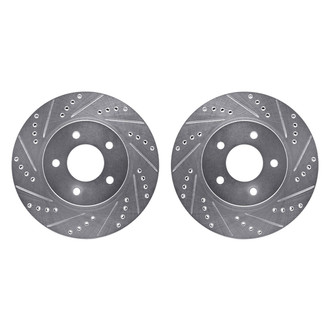 R1 Concepts® - Drilled and Slotted Front Brake Rotor Set