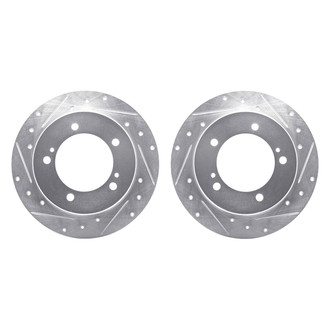R1 Concepts® - Drilled and Slotted Front Brake Rotor Set