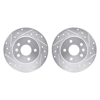R1 Concepts® - Drilled and Slotted Rear Brake Rotor Set