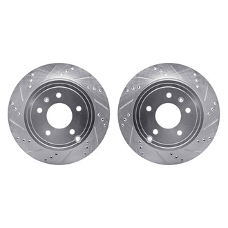 R1 Concepts® - Drilled and Slotted Rear Brake Rotor Set