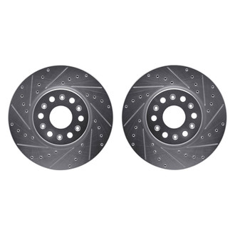 R1 Concepts® - Drilled and Slotted Front Brake Rotor Set