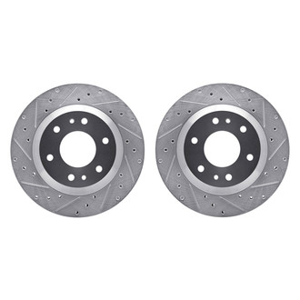 R1 Concepts® - Drilled and Slotted Front Brake Rotor Set