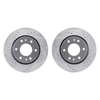 R1 Concepts® - Drilled and Slotted Front Brake Rotor Set