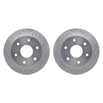 R1 Concepts® - Drilled and Slotted Front Brake Rotor Set