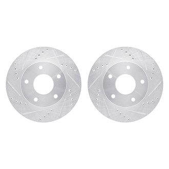 R1 Concepts® - Drilled and Slotted Front Brake Rotor Set