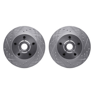 R1 Concepts® - Drilled and Slotted Front Brake Rotor Set