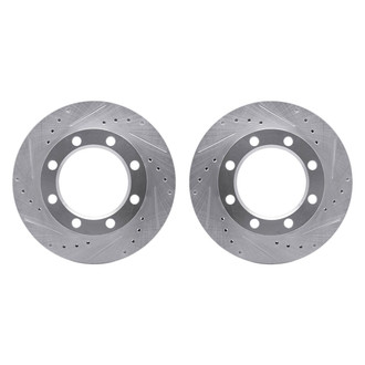 R1 Concepts® - Drilled and Slotted Front Brake Rotor Set
