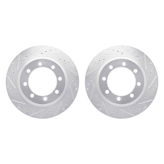 R1 Concepts® - Drilled and Slotted Front Brake Rotor Set