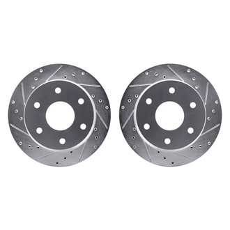 R1 Concepts® - Drilled and Slotted Front Brake Rotor Set