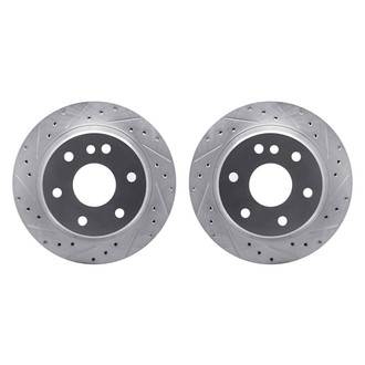 R1 Concepts® - Drilled and Slotted Rear Brake Rotor Set