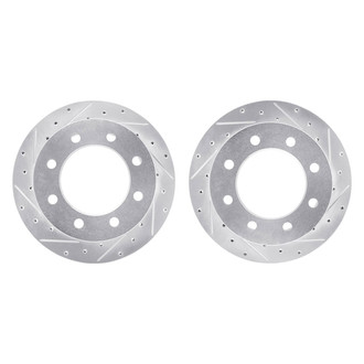 R1 Concepts® - Drilled and Slotted Rear Brake Rotor Set