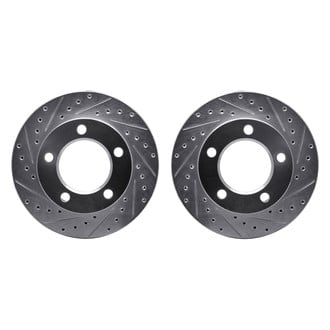 R1 Concepts® - Drilled and Slotted Front Brake Rotor Set