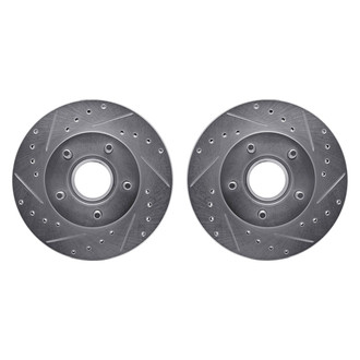 R1 Concepts® - Drilled and Slotted Front Brake Rotor Set