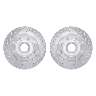R1 Concepts® - Drilled and Slotted Front Brake Rotor Set