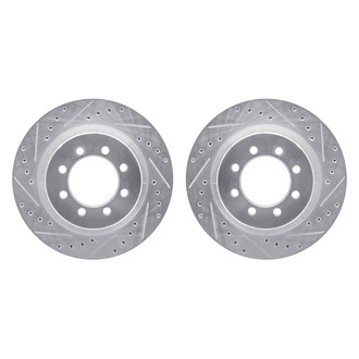 R1 Concepts® - Drilled and Slotted Front Brake Rotor Set