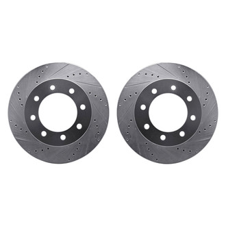 R1 Concepts® - Drilled and Slotted Front Brake Rotor Set