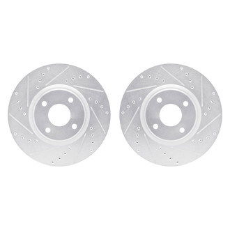 R1 Concepts® - Drilled and Slotted Front Brake Rotor Set