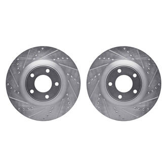 R1 Concepts® - Drilled and Slotted Front Brake Rotor Set