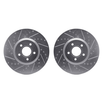 R1 Concepts® - Drilled and Slotted Front Brake Rotor Set