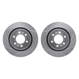 R1 Concepts® - Drilled and Slotted Front Brake Rotor Set